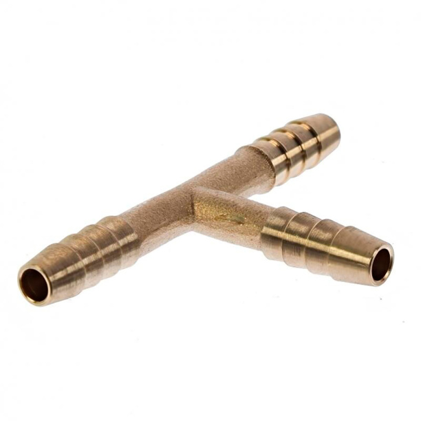 Тройник для шланга d6 мм латунь от магазина ЛесКонПром.ру