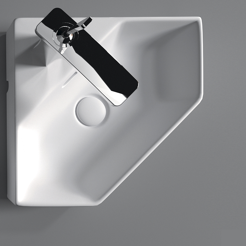 Раковина-чаша Sanita Luxe Line 49 LIN35SLWB01 угловая Белая от магазина ЛесКонПром.ру