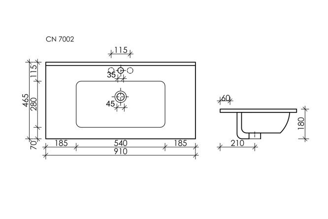 Умывальник накладной CERAMICA NOVA Element 80551284 от магазина ЛесКонПром.ру
