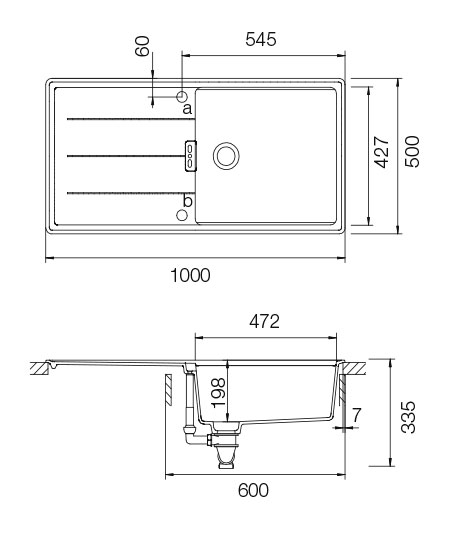 Кухонная мойка TIA 60D Large CRISTADUR 701027 SCHOCK от магазина ЛесКонПром.ру