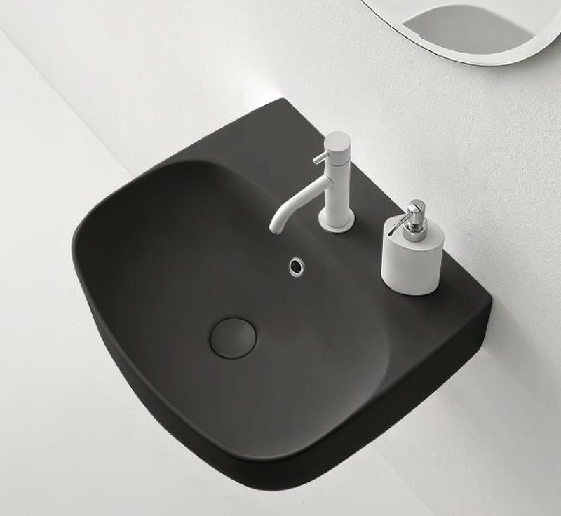 Раковина Kerasan Nolita 50 534031*1 Черная матовая от магазина ЛесКонПром.ру