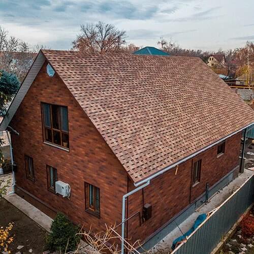 Фасадная плитка ТЕХНОНИКОЛЬ Hauberk Терракотовый Кирпич от магазина ЛесКонПром.ру