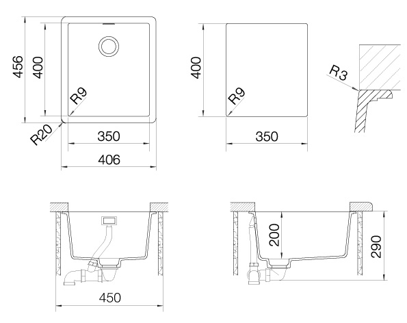 Кухонная мойка GREENWICH 45 CRISTADUR 700900 от магазина ЛесКонПром.ру