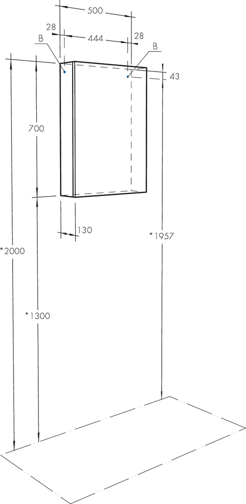 Зеркало-шкаф AQUATON Асти 50 от магазина ЛесКонПром.ру