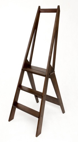 Стремянка деревянная Hoz-Block Стиль 3 ступени Венге (арт. СДС-3B) от магазина ЛесКонПром.ру