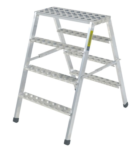 СКЛАДНЫЕ ДВУХСТОРОННИЕ АЛЮМИНИЕВЫЕ РАБОЧИЕ ПОДМОСТИ MEGAL СРП -900 от магазина ЛесКонПром.ру