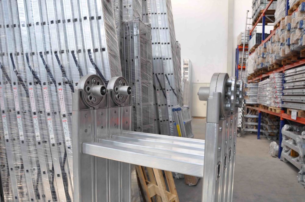 Алюминиевая лестница трансформер HERCULES 4Х3 CAGSAN от магазина ЛесКонПром.ру