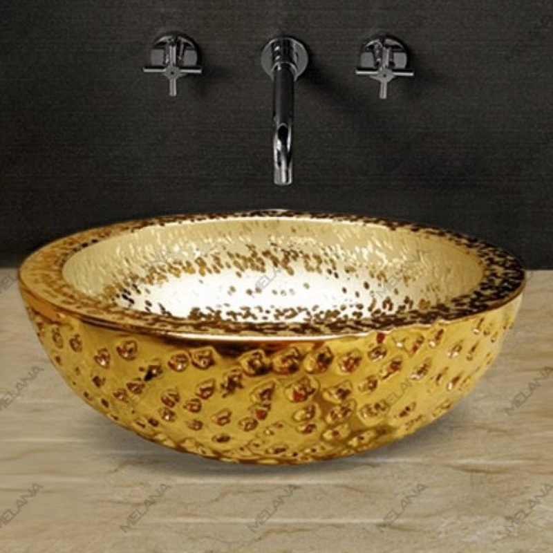 Раковина-чаша CeramaLux 41 J2049 Золото от магазина ЛесКонПром.ру