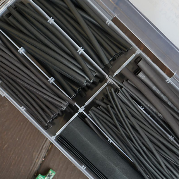 Термоусадочная трубка REXANT Набор №2 260 шт черный от магазина ЛесКонПром.ру