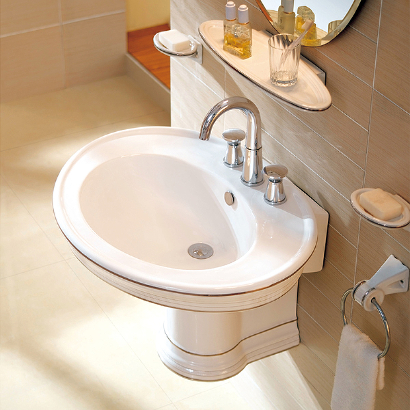 Раковина CeramaLux 75 1414 Белая от магазина ЛесКонПром.ру