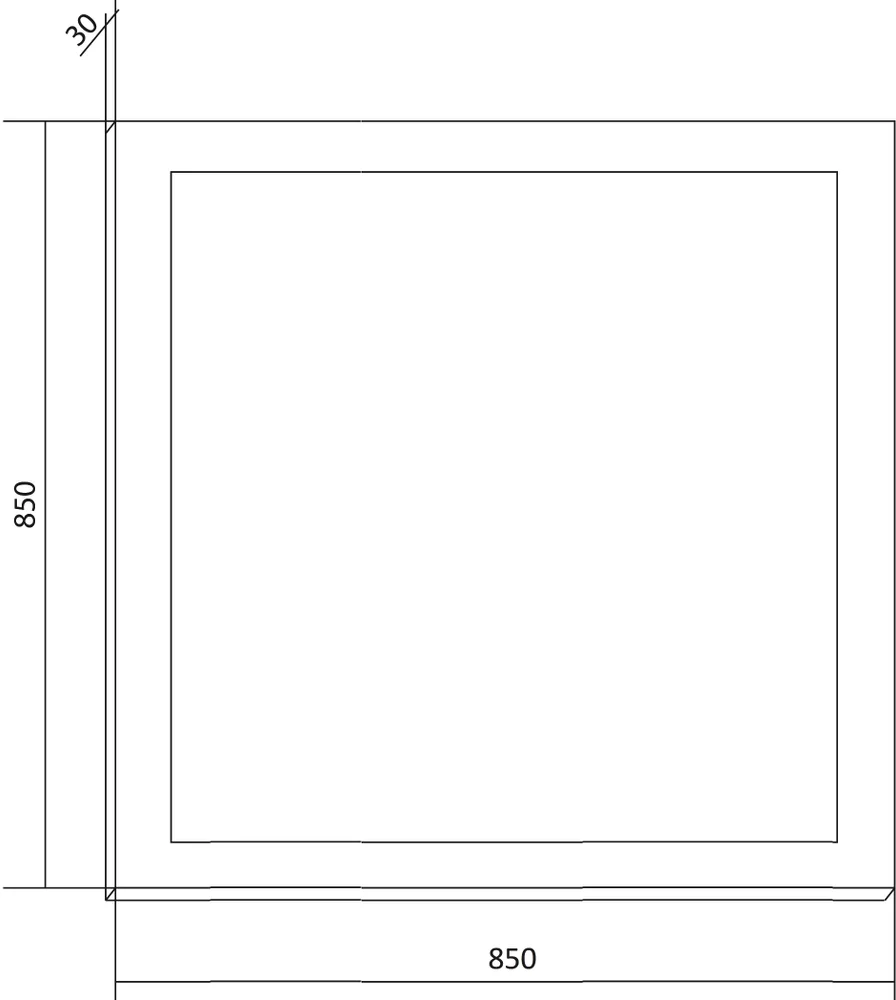 Зеркало Бриклаер Вега 85 с подсветкой от магазина ЛесКонПром.ру
