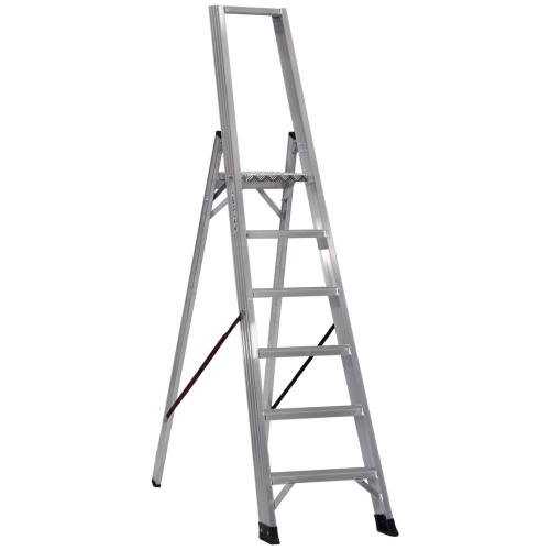 Стремянка профессиональная алюминиевая Cagsan Alesta 6 ступеней (арт. REG5) от магазина ЛесКонПром.ру