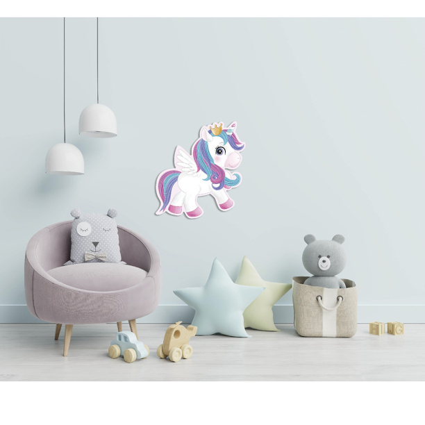 Постер фигурный Единорог 33х32 см от магазина ЛесКонПром.ру