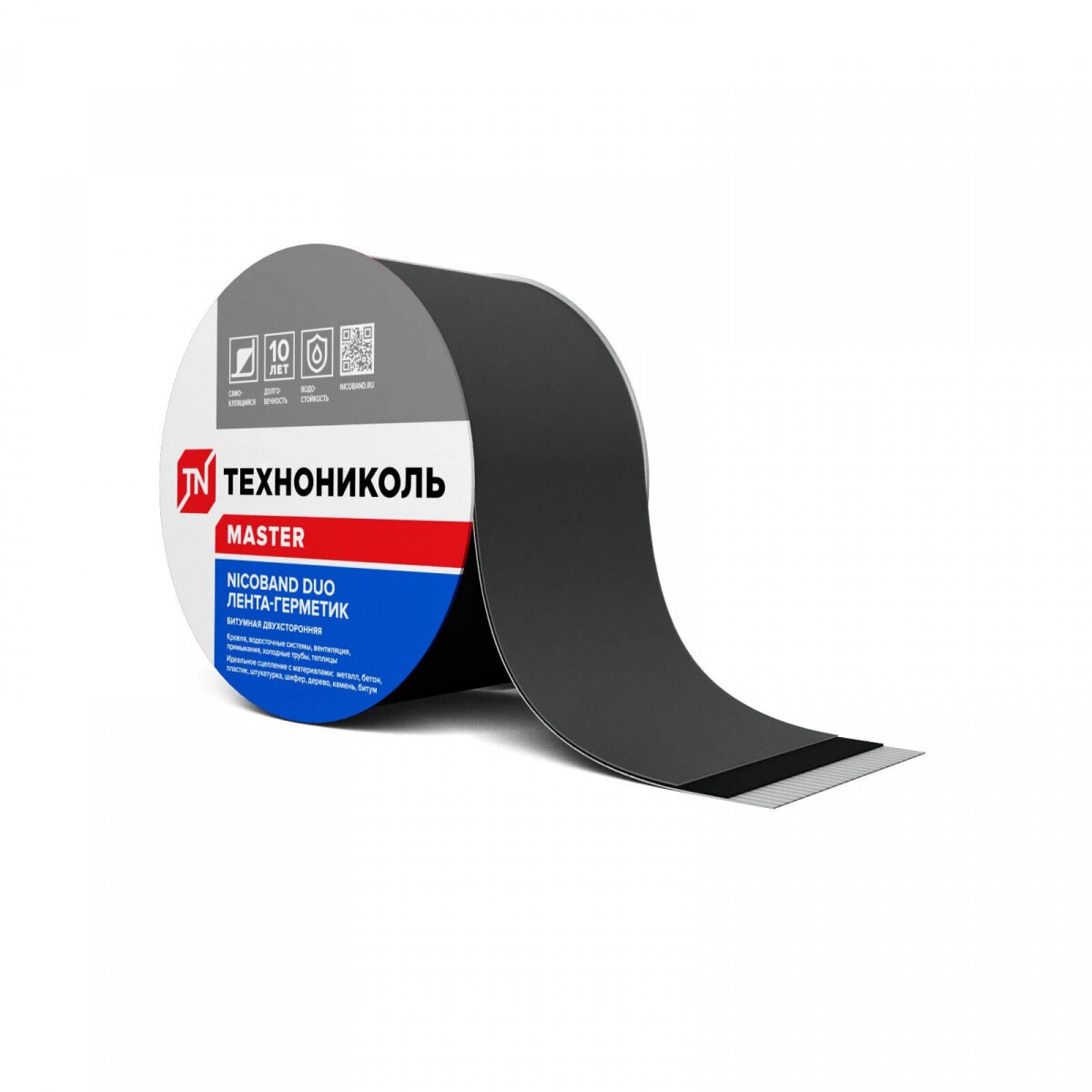 Лента самоклеящаяся Nicoband Duo, 10 м х 10 см, двухсторонний от магазина ЛесКонПром.ру