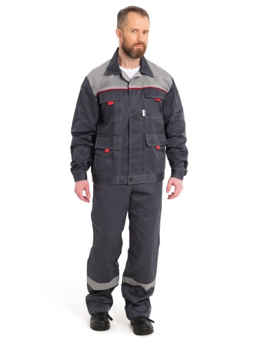 КОСТЮМ "НОВА" (т. серый/св. сер) от магазина ЛесКонПром.ру