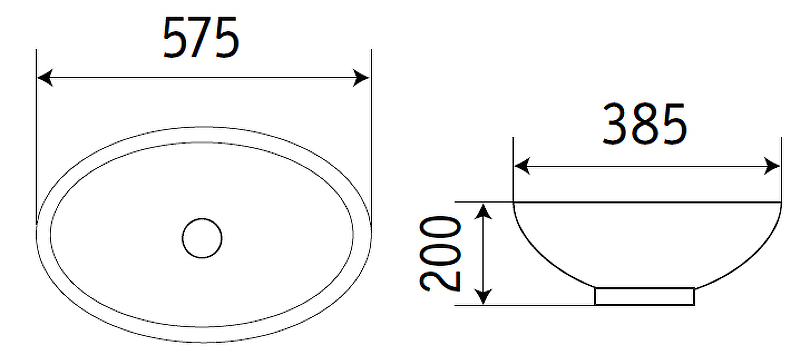 Раковина CeramaLux 60 540QA Белая глянцевая от магазина ЛесКонПром.ру