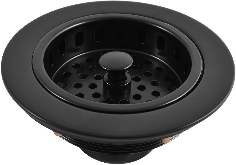 Донный клапан Rav Slezak MD0819CMAT Черный матовый от магазина ЛесКонПром.ру