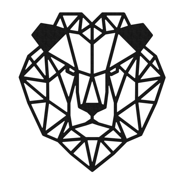 Декопанно 36х39 см Лев от магазина ЛесКонПром.ру