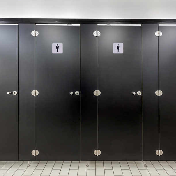 Табличка самоклеящаяся WC «М» от магазина ЛесКонПром.ру