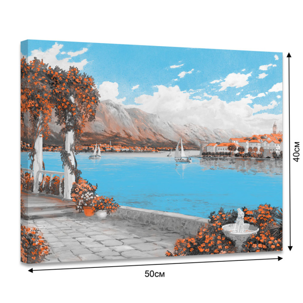 Канвас 50х70 см Яхта от магазина ЛесКонПром.ру