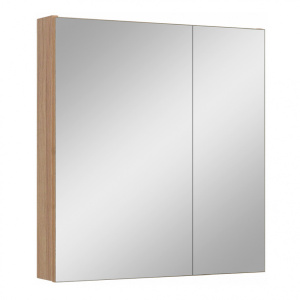 Шкаф-зеркало RUNO Лада 60 см графит/лиственница