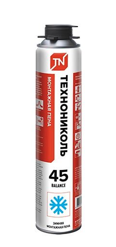 Пена монтажная профессиональная ТЕХНОНИКОЛЬ 45 BALANCE зимняя от магазина ЛесКонПром.ру