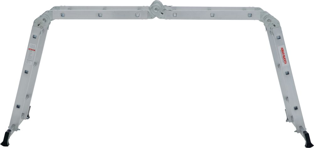 Алюминиевая четырехсекционная лестница-трансформер 340 мм NV1320 НОВАЯ ВЫСОТА 2Х4+2Х5 арт.1320245 от магазина ЛесКонПром.ру