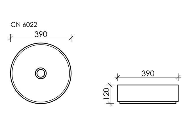 Умывальник накладной CERAMICA NOVA Element 80551235 от магазина ЛесКонПром.ру