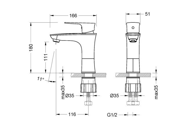 Смеситель для раковины LEMARK LM0206C 80440884 от магазина ЛесКонПром.ру