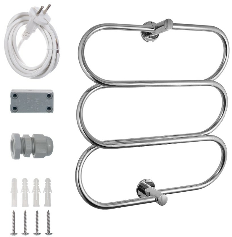 Электрический полотенцесушитель Energy Aura 600х600 EETR0AURA0606000000 Хром от магазина ЛесКонПром.ру