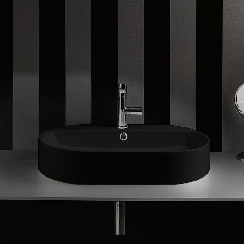 Раковина Kerasan Ciotola 65 028531*1 Черная матовая от магазина ЛесКонПром.ру