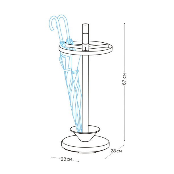 Подставка для зонтов Elemento h67 см от магазина ЛесКонПром.ру