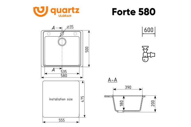 Мойка Forte 80531958 от магазина ЛесКонПром.ру
