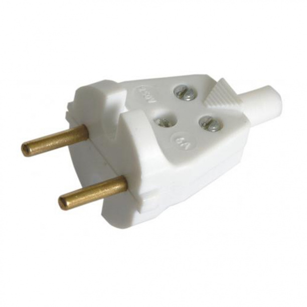 Вилка без заземления СВЕТ В6-001 от магазина ЛесКонПром.ру