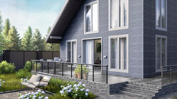 Фасадная панель ТЕХНОНИКОЛЬ ОПТИМА Кирпич серый от магазина ЛесКонПром.ру