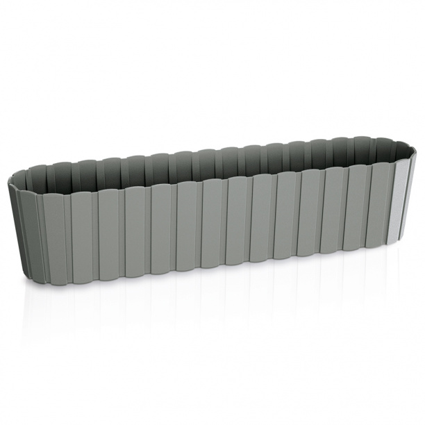 Балконный ящик пластиковый CASE серый 60х14х13 см 7,9 л от магазина ЛесКонПром.ру