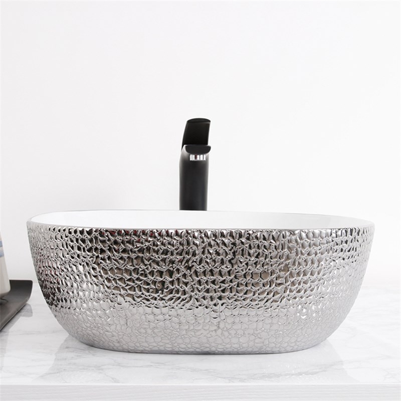 Раковина-чаша Mira 43 MR-4343WS Белая Серебро от магазина ЛесКонПром.ру