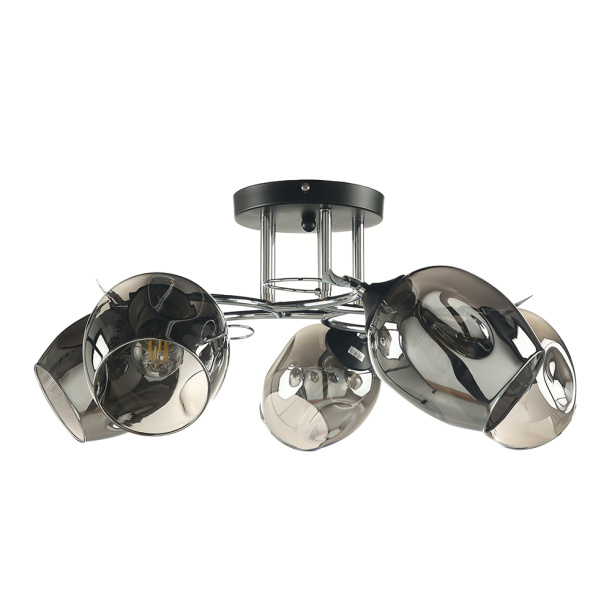 Люстра NEODECO Бальтазар 5х60 Вт Е27 черный от магазина ЛесКонПром.ру