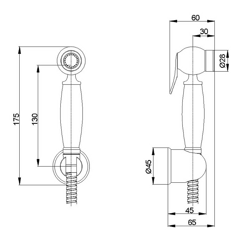 Гигиенический душ Veragio Kit 30817 Бронза от магазина ЛесКонПром.ру