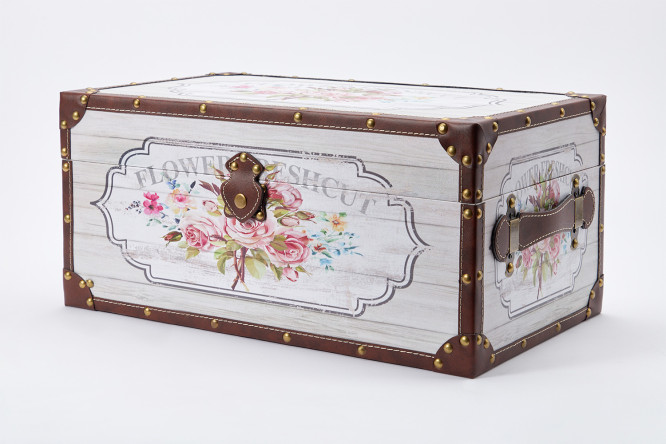 Сундук Нежный букет 49x23x28 см 80435181 от магазина ЛесКонПром.ру