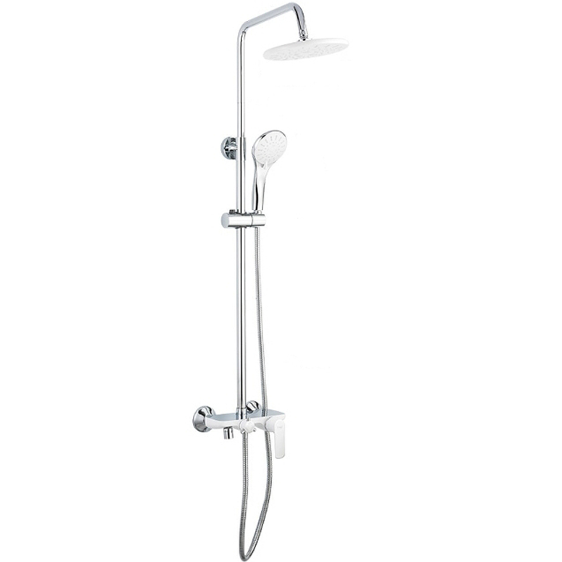 Душевая система Frap F2431 Белая Хром от магазина ЛесКонПром.ру