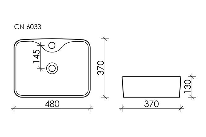 Умывальник накладной CERAMICA NOVA Element 80551248 от магазина ЛесКонПром.ру