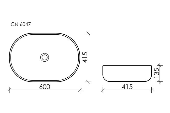 Умывальник накладной CERAMICA NOVA Element 80551259 от магазина ЛесКонПром.ру