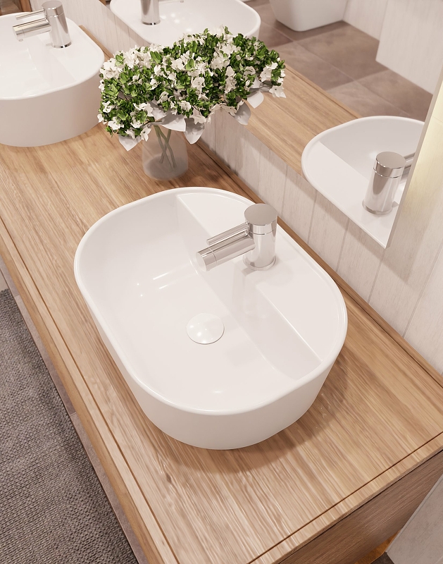 Раковина AQUAme 50 AQM5002 Белая глянцевая от магазина ЛесКонПром.ру