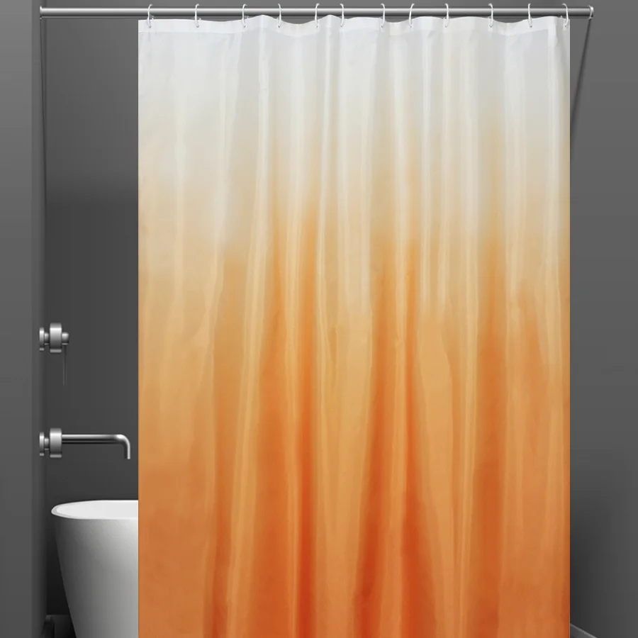Штора для ванной Bath Plus Charme Red Rosy Down 2151/2 180x180, оранжевая от магазина ЛесКонПром.ру
