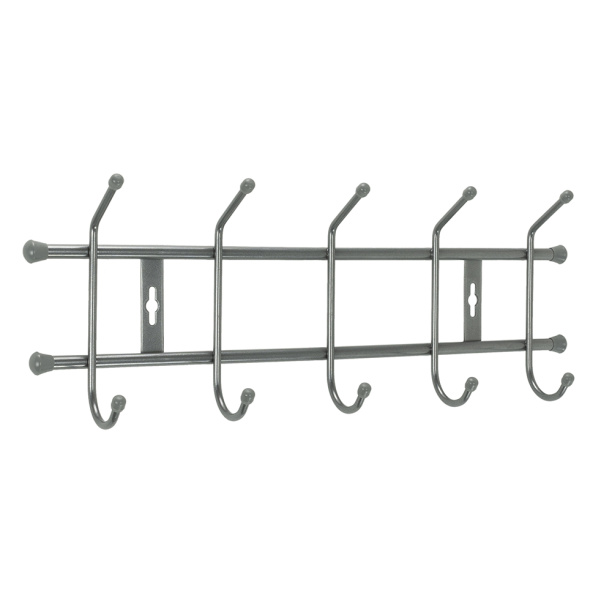 Вешалка настенная Ника ВН5 48,5х6,7х18 см серебро от магазина ЛесКонПром.ру