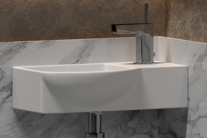 Умывальник подвесной угловой CERAMICA NOVA Element 80551295 от магазина ЛесКонПром.ру