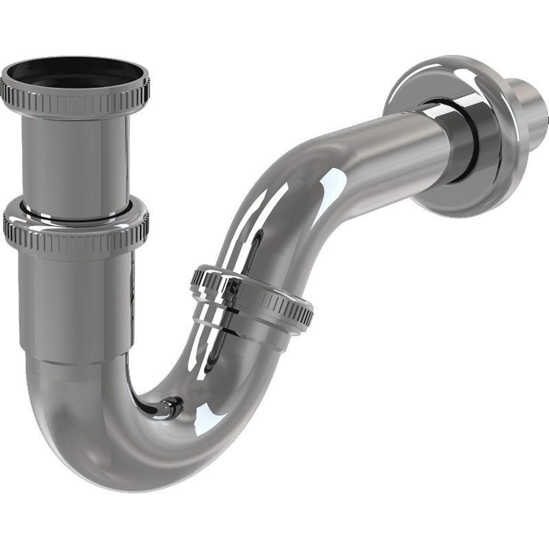 Сифон для биде Alcaplast A45G Хром от магазина ЛесКонПром.ру