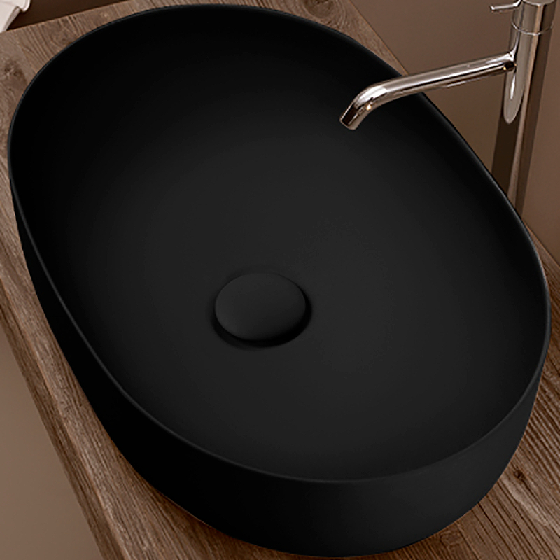 Раковина-чаша Kerasan Nolita 60 534331 Черная матовая от магазина ЛесКонПром.ру