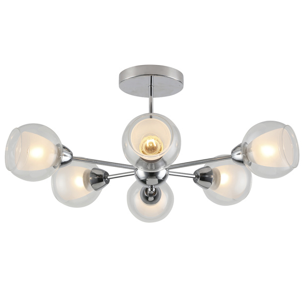 Люстра потолочная Schaffner Чело 6х60 Вт Е27 от магазина ЛесКонПром.ру